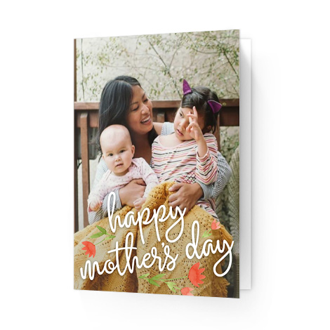 Mother's Day Floral Overlay card 
